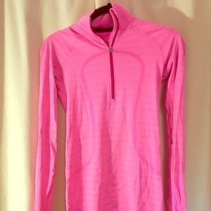 lululemon pink workout shirt (size small)